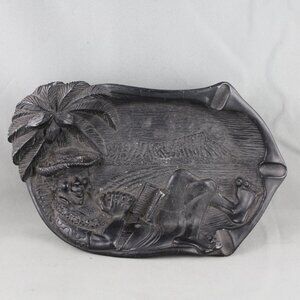 Vintage Coco Joe's Ashtray - Coco Joe on the Beach - Made with Lava